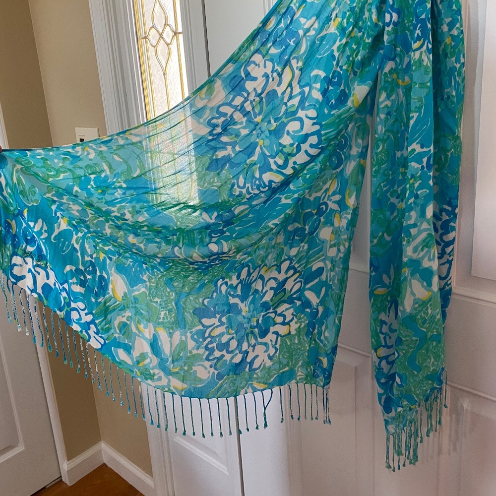 Lilly Pulitzer Floral Scarf